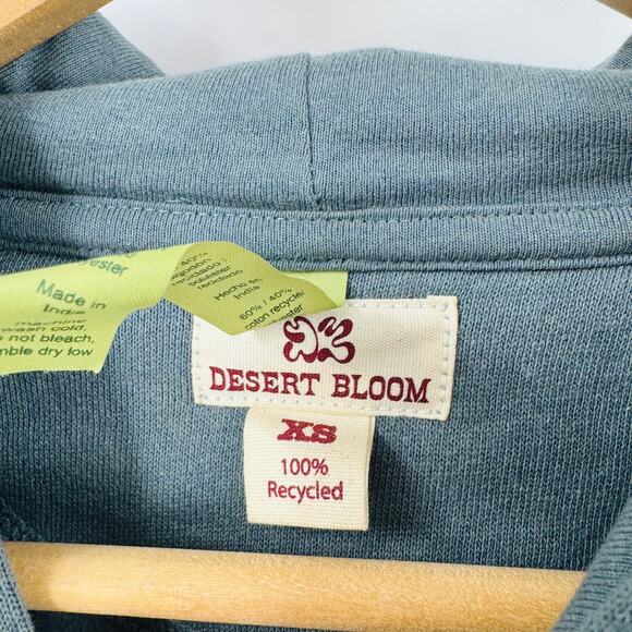 Desert Bloom Yeehaw Graphic Hoodie 100% Recycled Cotton Sweatshirt Size XS - Picture 3 of 8